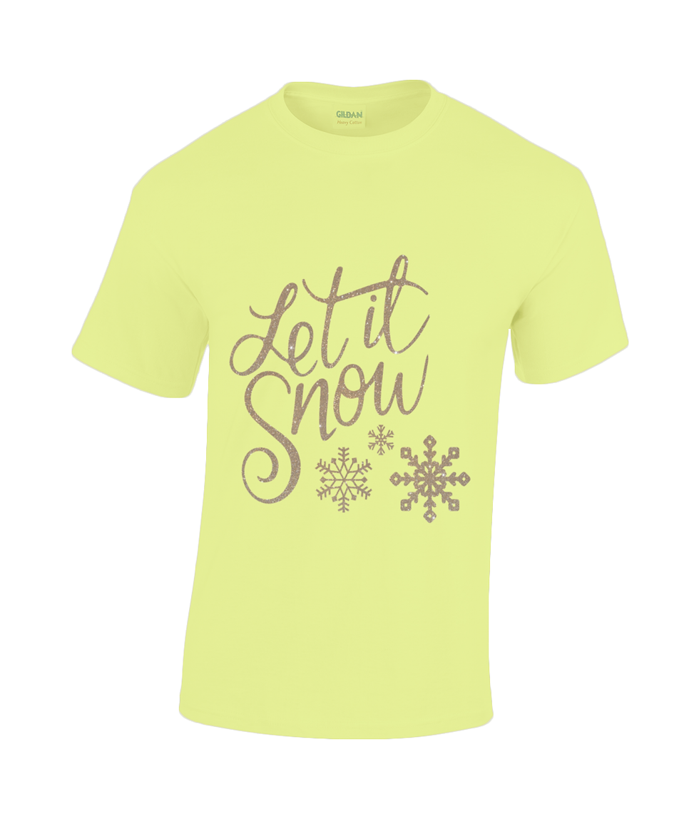 Thumbnail: Let It Snow T-Shirt in cornsilk