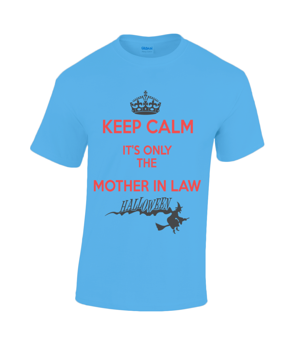 Thumbnail: Keep Calm (It's Only The Mother in Law) T-Shirt in heather sapphire