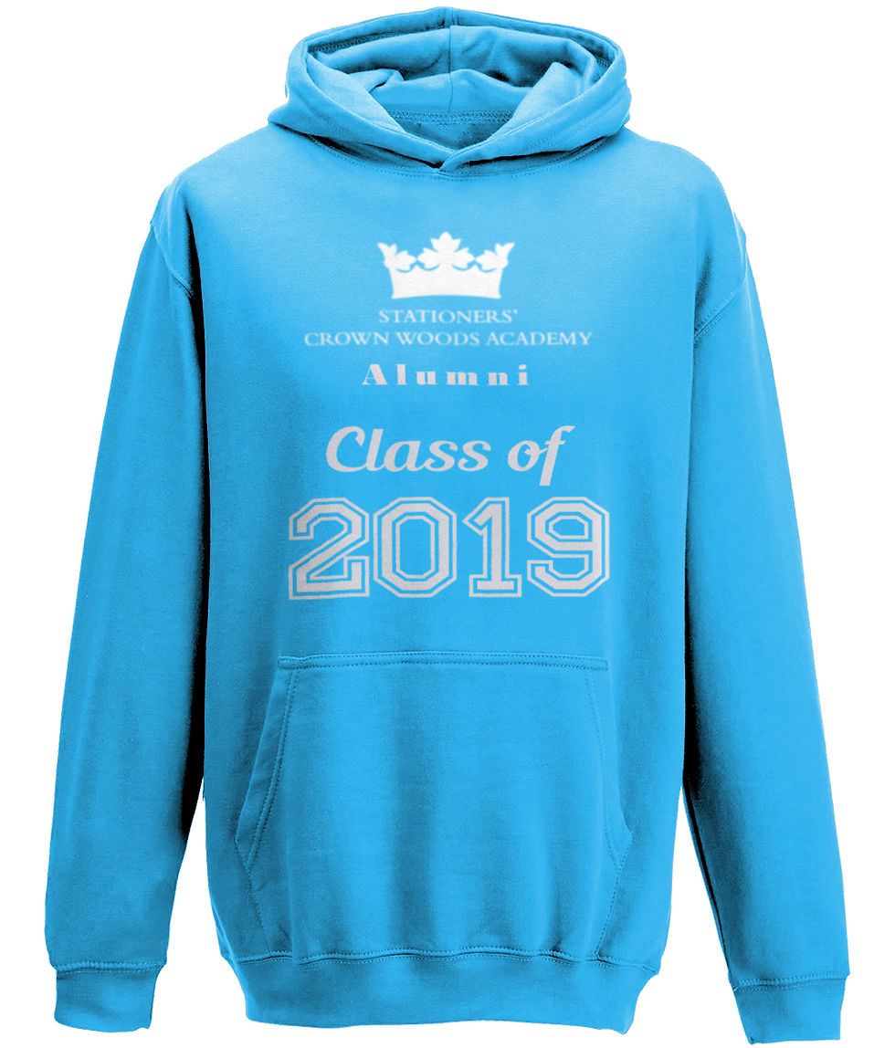 Thumbnail: Class of (Add Your School & Year) Adult Hoodie in sapphire blue