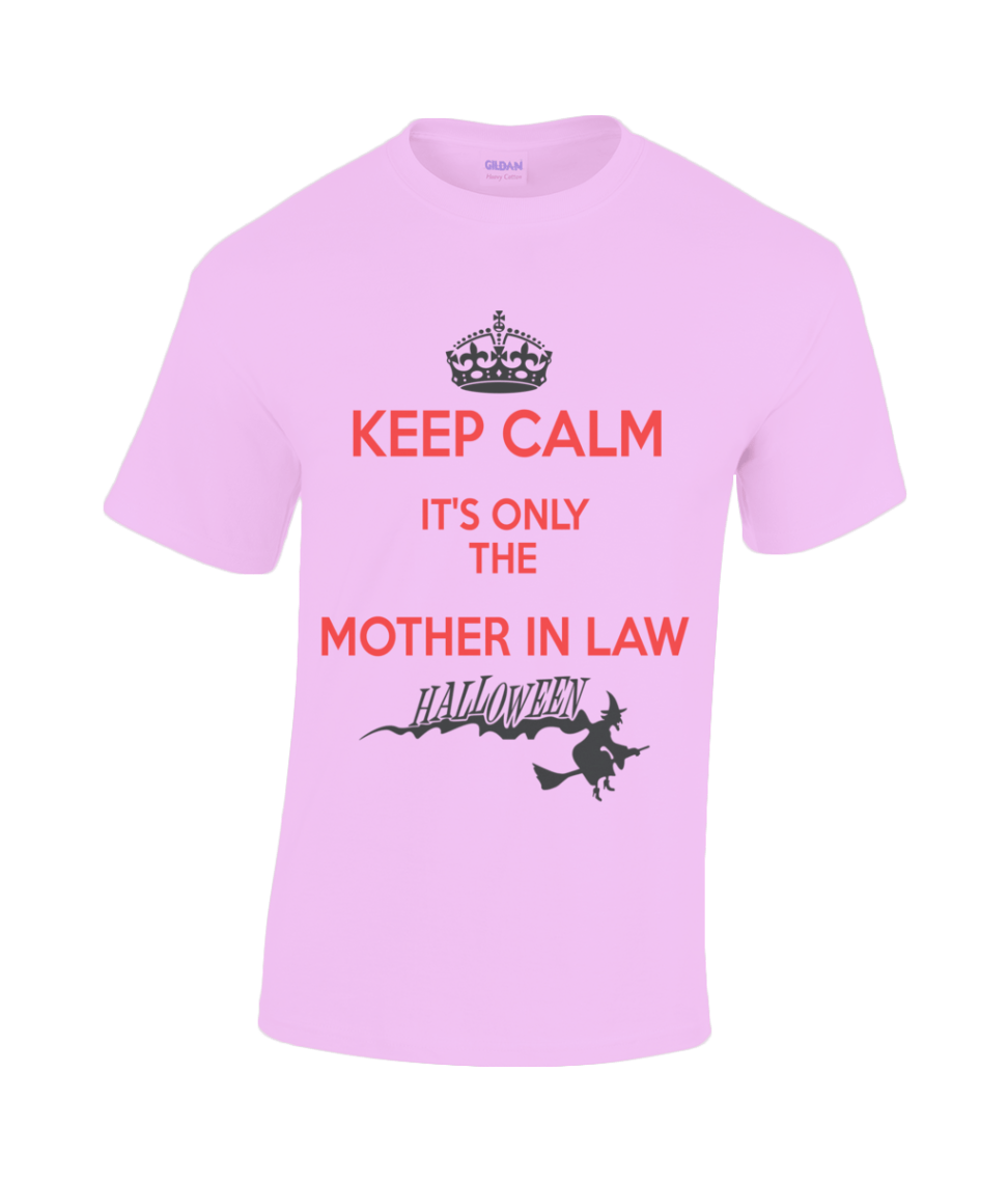 Thumbnail: Keep Calm (It's Only The Mother in Law) T-Shirt in light pink