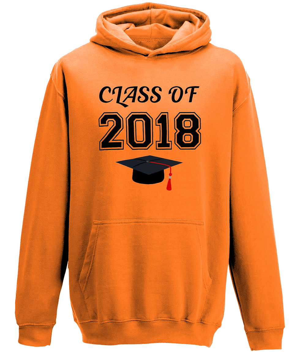 Thumbnail: Class of (Add Your Own Year) Adult Hoodie in orange crush
