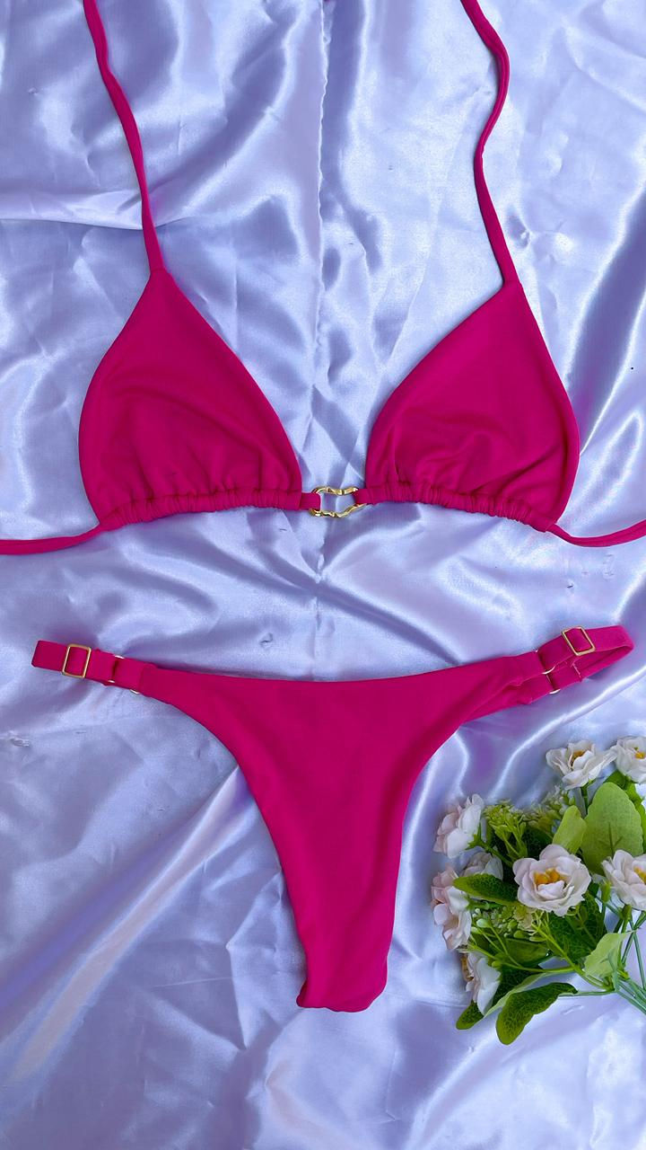 Biquíni marquinha rosa pink