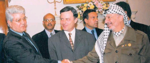 PM Alfred Sant, who in 1997 presided over a highly symbolic handshake between then Palestinian leader Yasser Arafat and Israeli foreign minister David Levy.