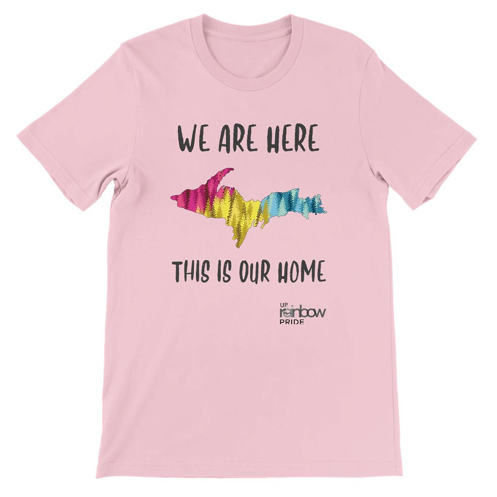 Thumbnail: Pansexual Flag Upper Peninsula Unisex Crewneck T-shirt