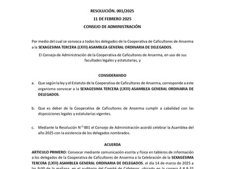 Sexagésima Tercera (LXIII) Asamblea General Ordinaria de Delegados