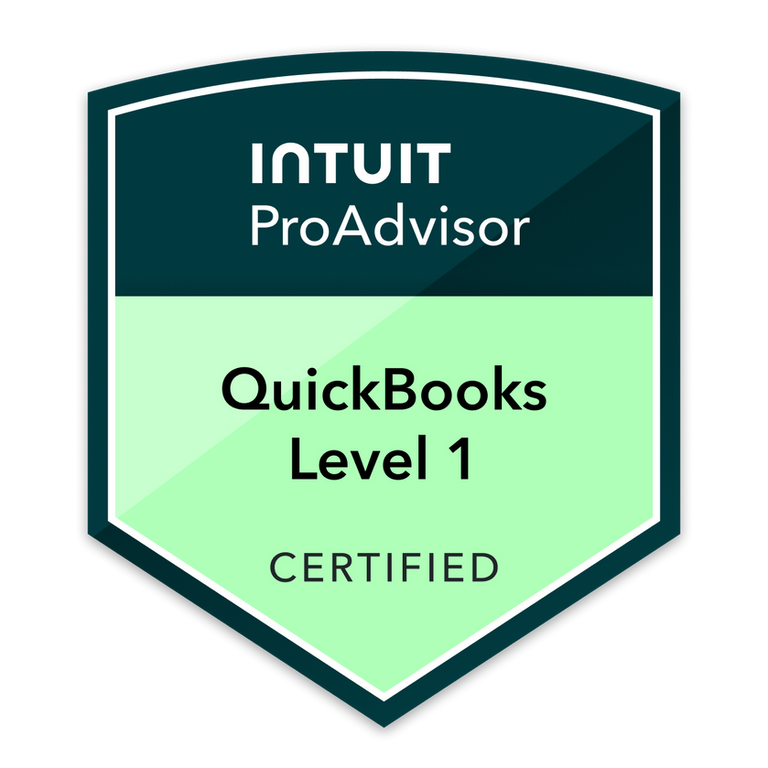 QuickBooks Level 1 Certification Badge