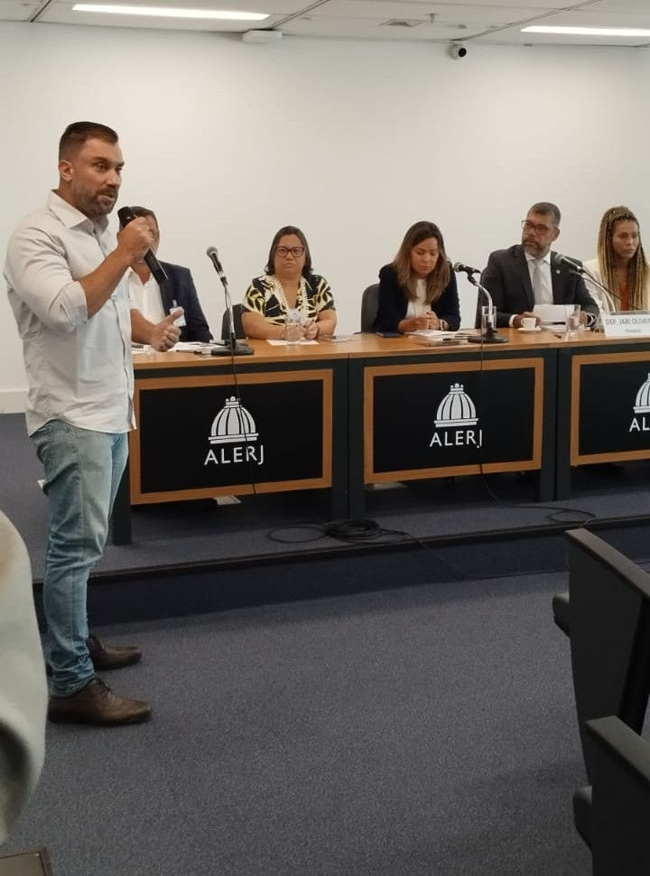 Presidente Vítor Duque na audiência pública pelo Dia Mundial da Água