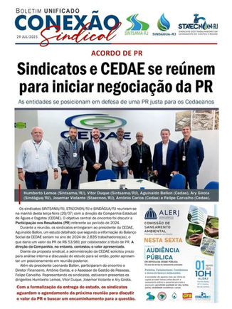 Sindicatos e Cedae se reúnem para iniciar negociação da PR