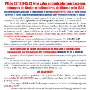 Queremos uma PR de R$ 19.845,43 para cada trabalhador. JÁ!