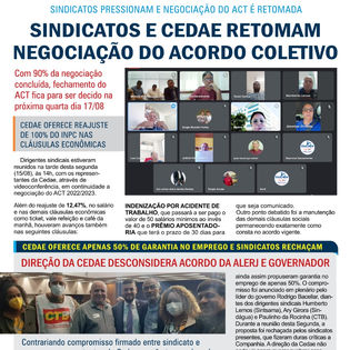 Sindicatos retomam negociação do ACT com a Cedae