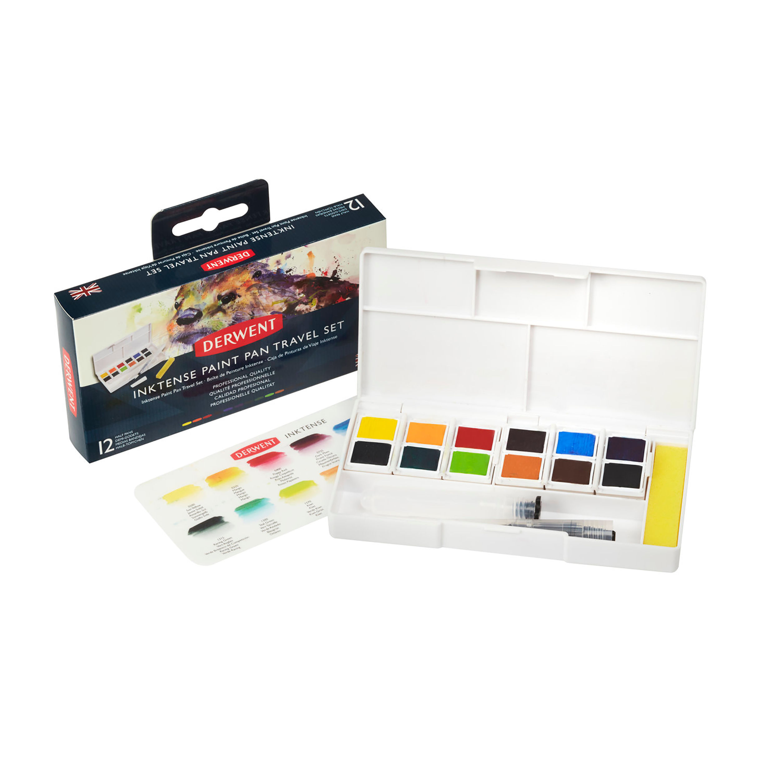 DERWENT INKTENSE PAINT PAN PALETTE SET 01
