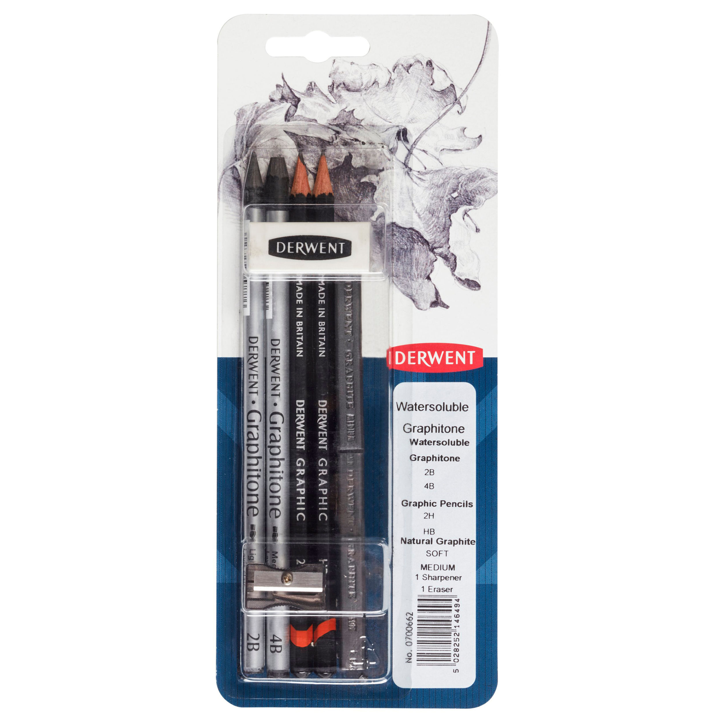 DERWENT WATERSOLUBLE GRAPHITONE MIXED MEDIA BLISTER