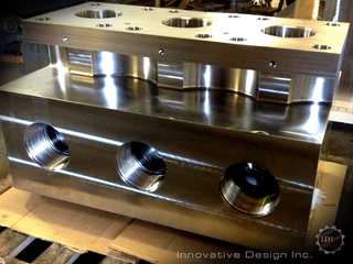 Parts for customer machined by Innovative Design, Inc.