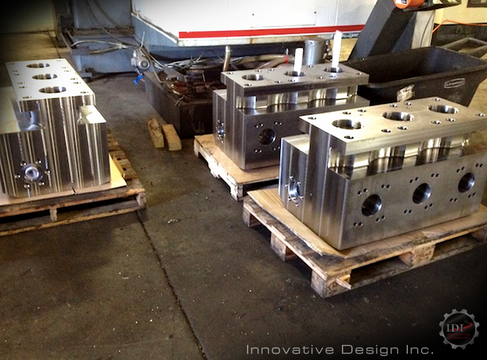 Parts for customer machined by Innovative Design, Inc.