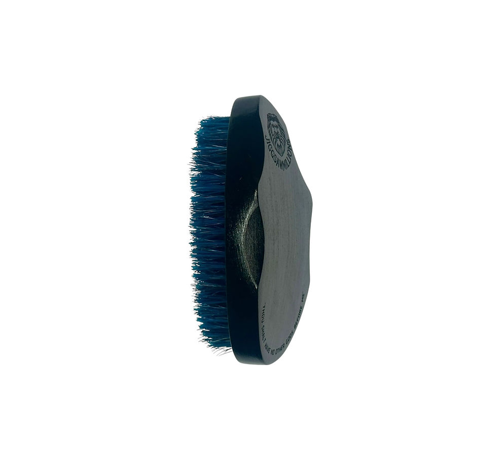 Thumbnail: Medium Black Wave Drop Blue Bristles 