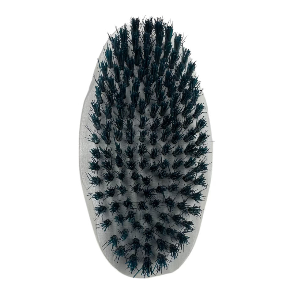 Thumbnail: Dual Diver – White Base (Red & Blue Bristles) | Medium + Soft