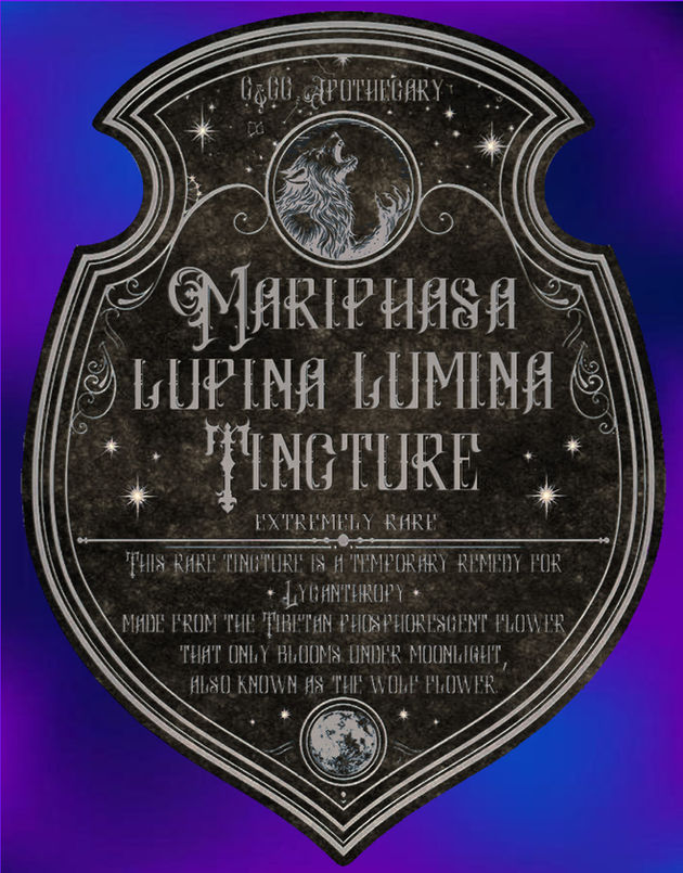 Mariphasa Lupina Lumina Tincture -- Wolf Flower potion