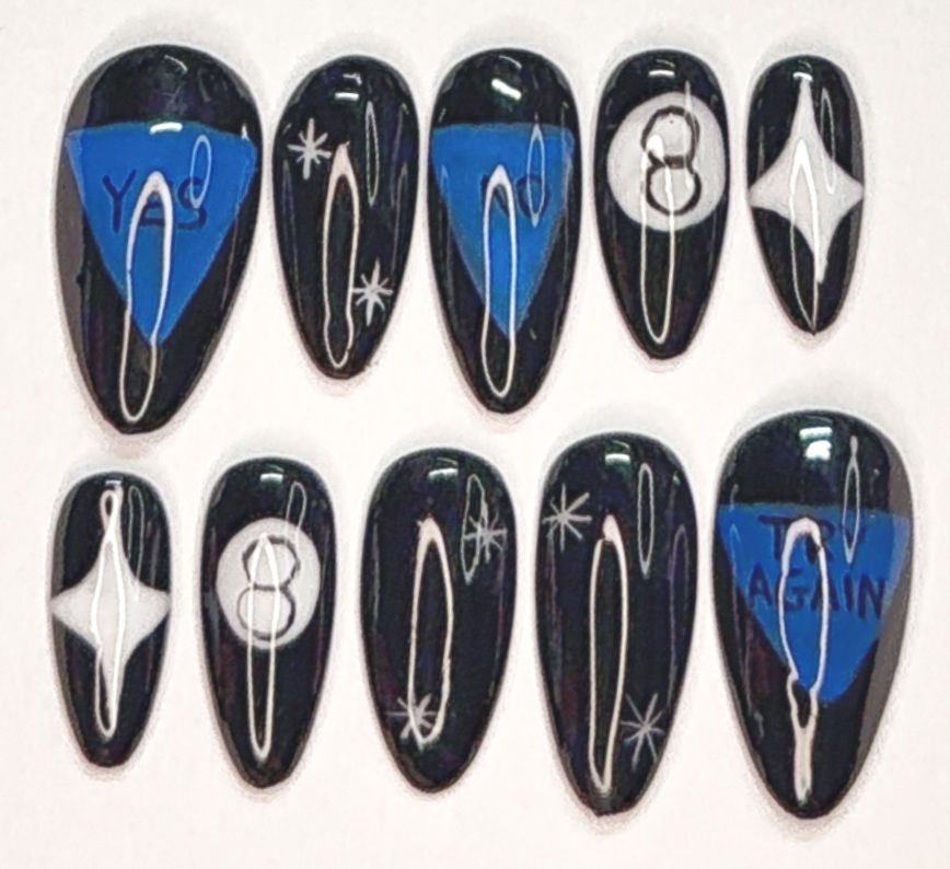 Magic 8-Ball Press-On Nails