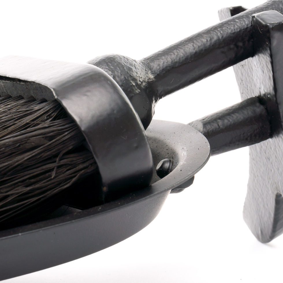 Thumbnail: Black Crook Handled Hearth Tidy