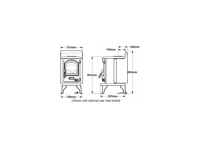 Thumbnail: Tiger Cub Eco Wood Burning / Multifuel Ecodesign Stove