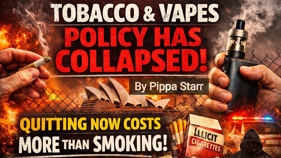 Tobacco & Vapes Policy Has Collapsed! Quitting Now Costs More Than Smoking!