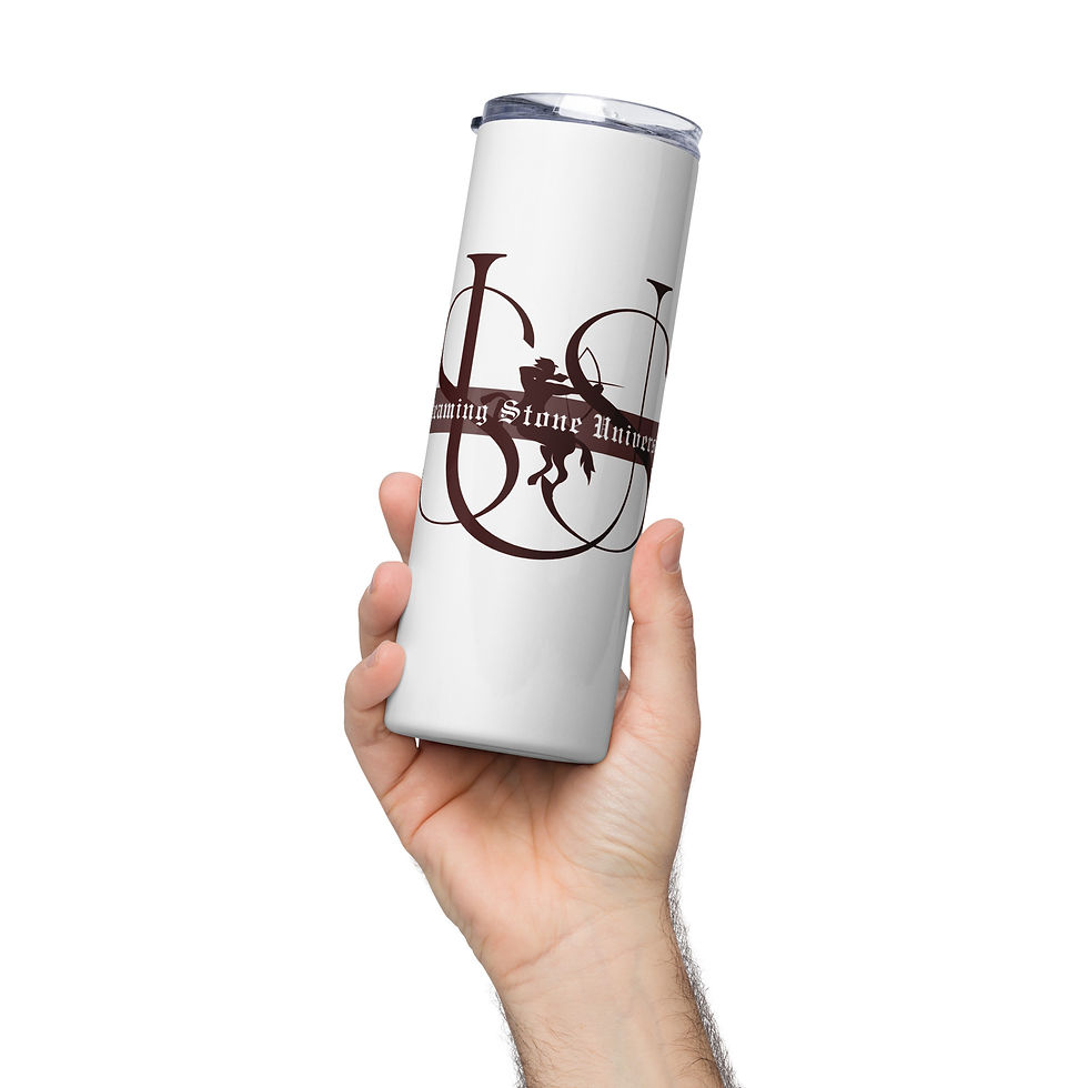 Thumbnail: White Stainless Steel Tumbler with SSU Mascot Logo