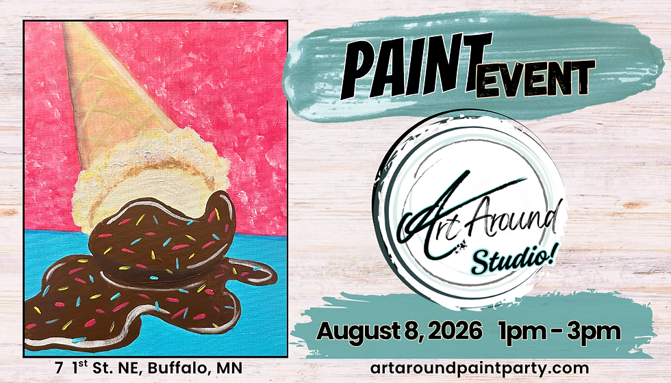 Ice Cream Painting at Art Around Studio!