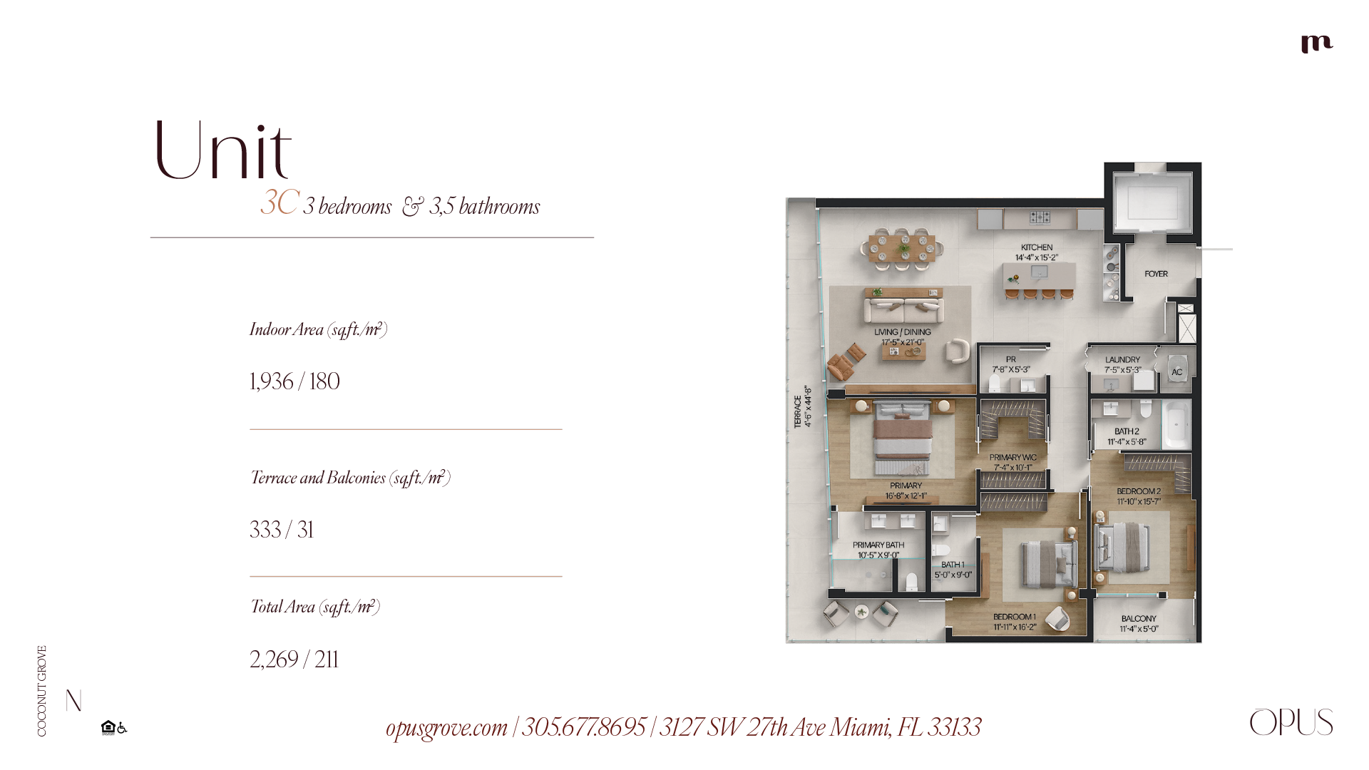 Unit 3C floor plan