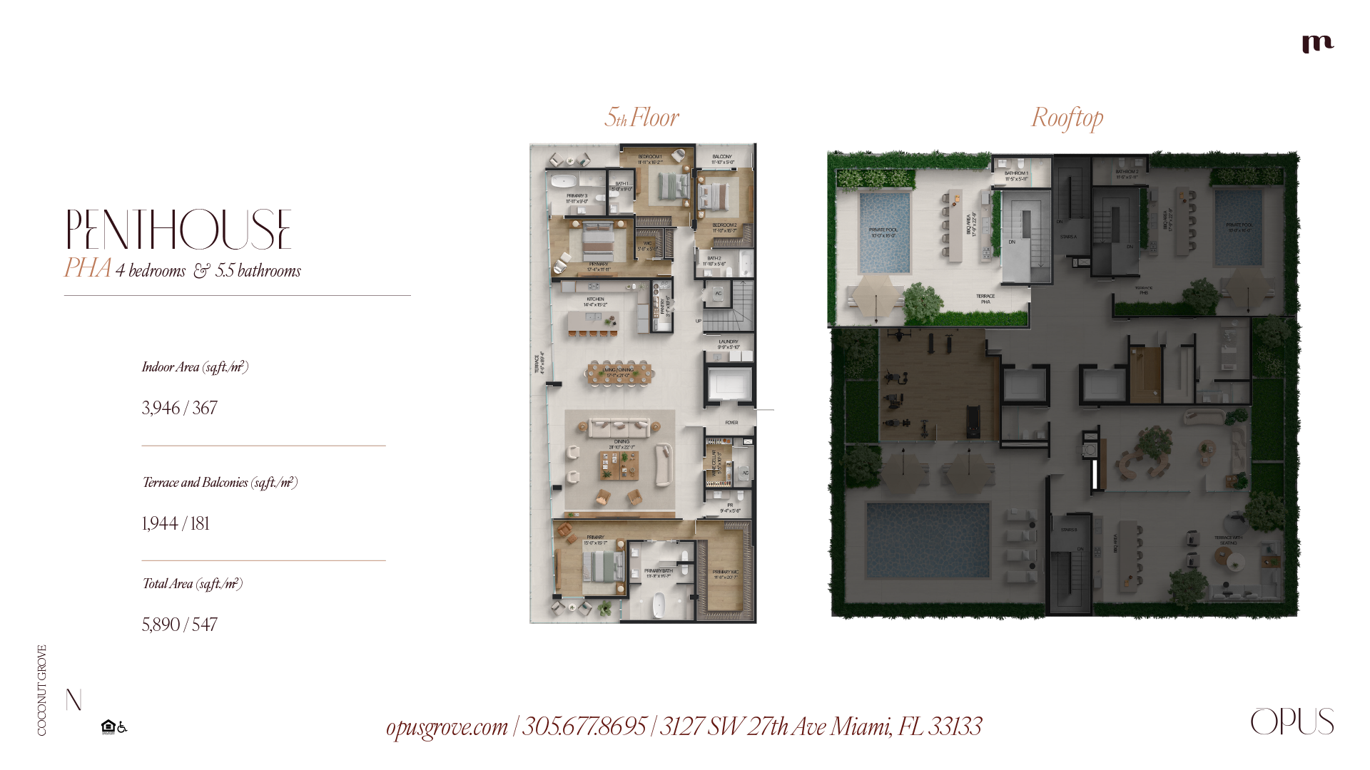Penthouse A floor plan
