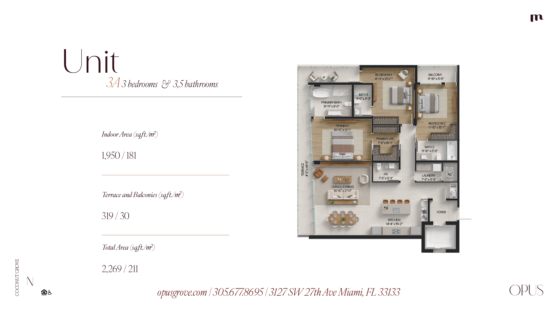 Unit 3A floor plan