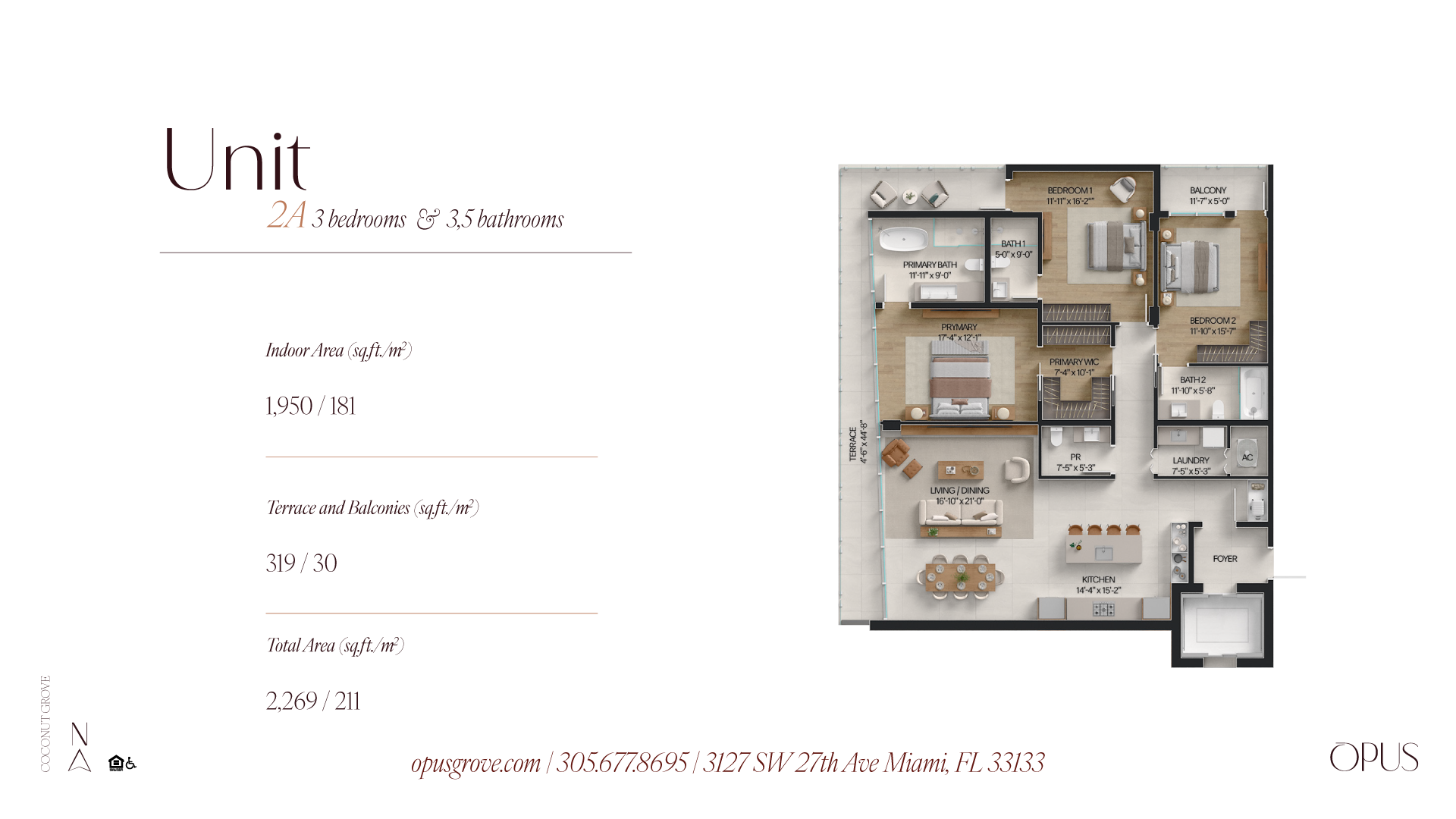 Unit 2A floor plan