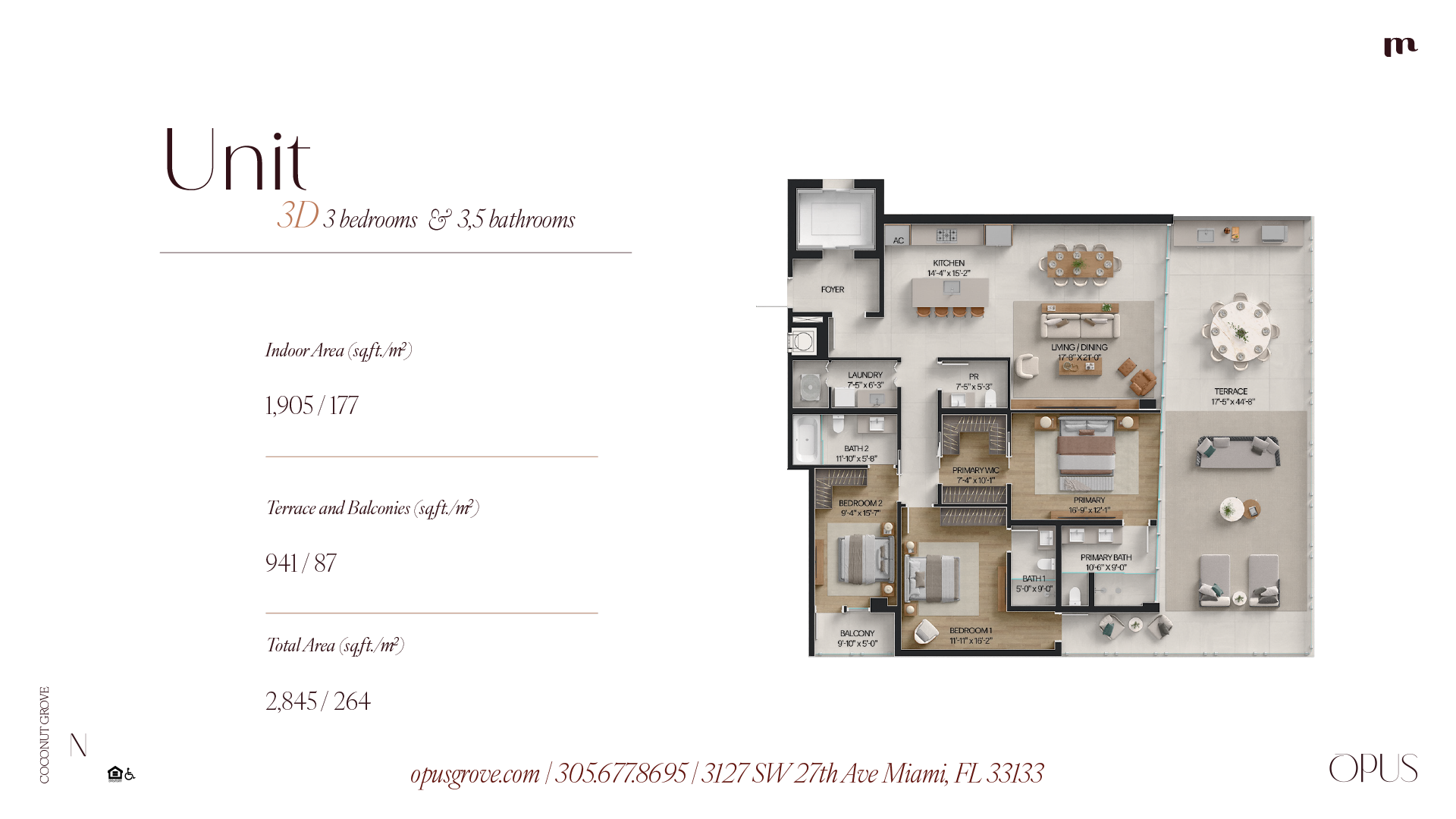 Unit 3D floor plan