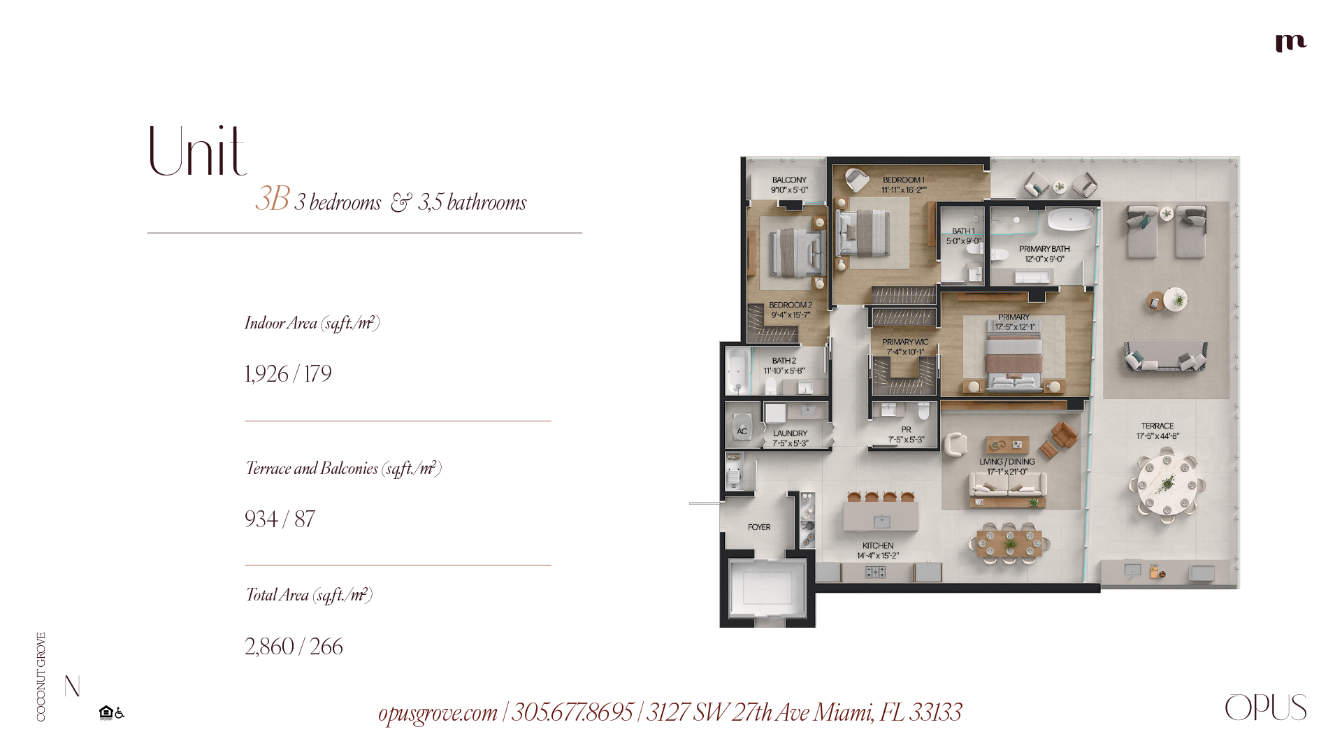 Unit 3B floor plan