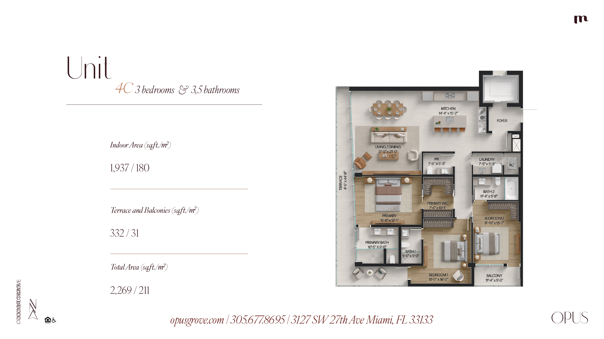 Unit 4C floor plan