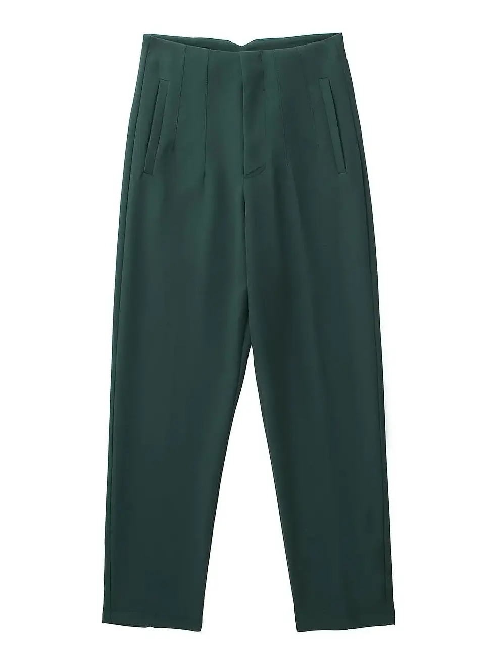 Thumbnail: Women's High Waist Straight Leg Office Pants Vintage Zipper