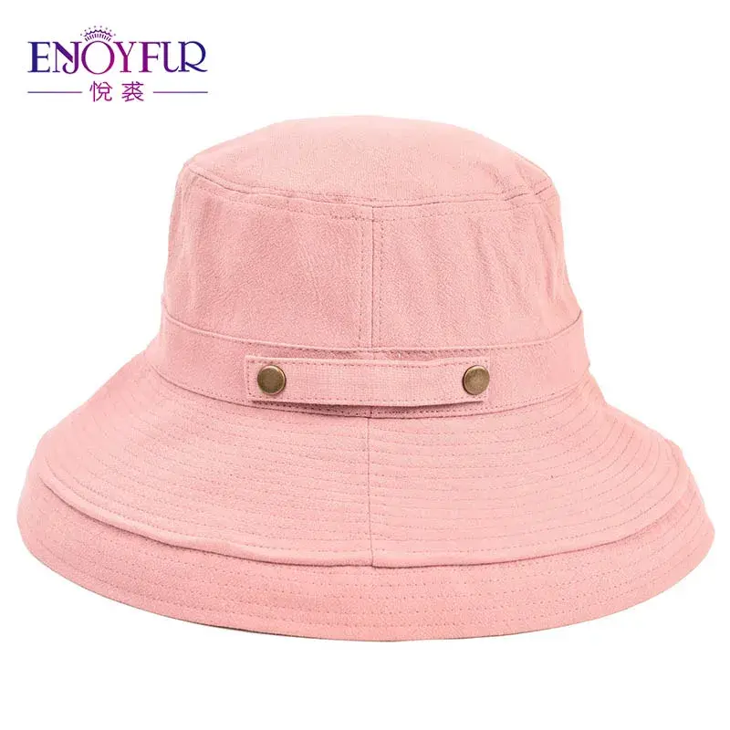 Thumbnail: ENJOYFUR Summer Cotton Sun Hats for Women