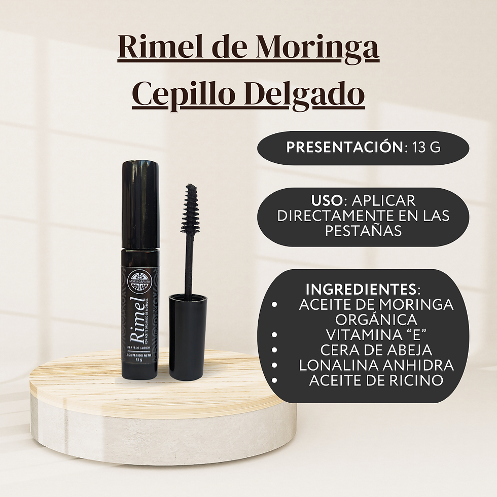 Miniatura: Rimel De Moringa (Cepillo Delgado)