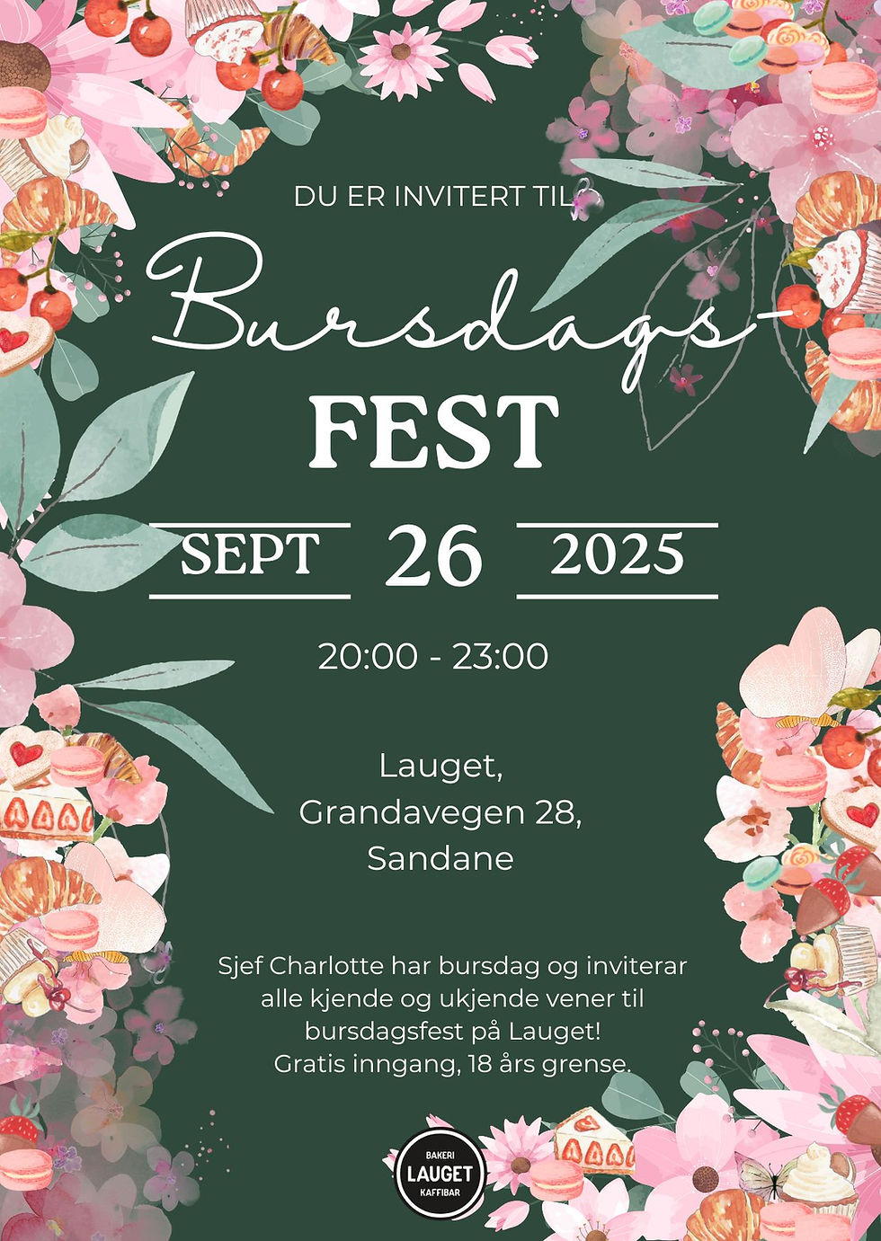 Bursdagsfest på Lauget 