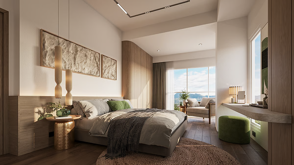 Master Bedroom of Three-Bedroom Unit at Marco Polo Residences.