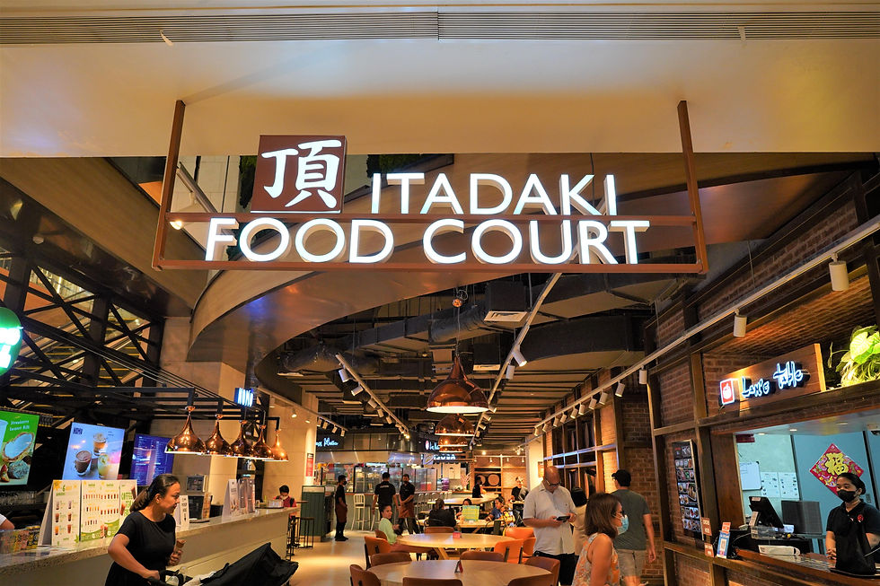 Enjoy authentic Japanese food at Itadaki Food Court.