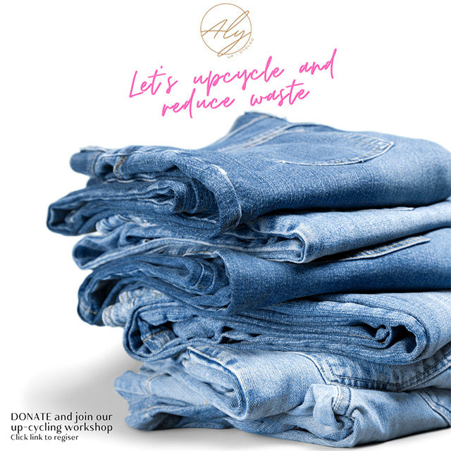 In partnership with Aly Upcycled and NiQua, you can donate any worn-out and unused jeans and create a fashion piece from them.
