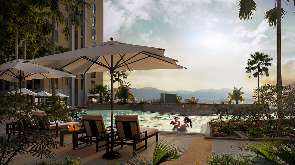 Pool Deck at Marco Polo Residences.