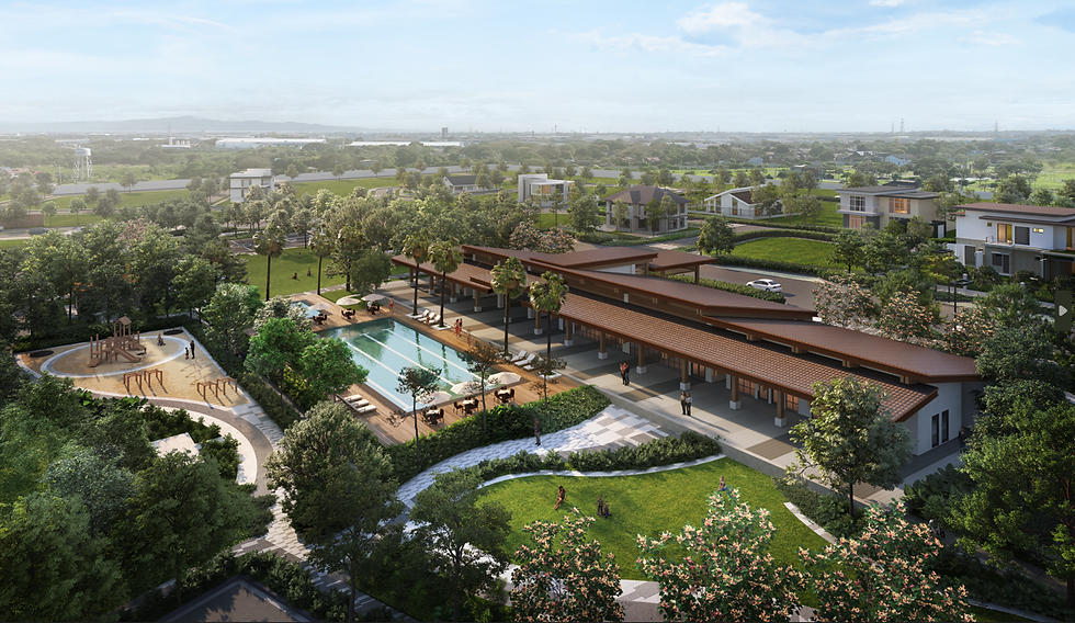 Village Clubhouse at Hartwood Village. Artist’s Perspective