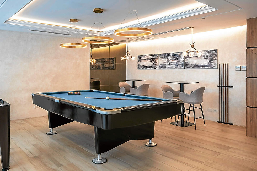 Game room at Central Park West