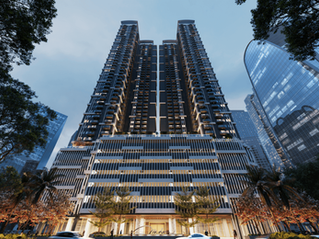 An upscale Zen-inspired residential development in the city