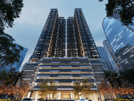 An upscale Zen-inspired residential development in the city