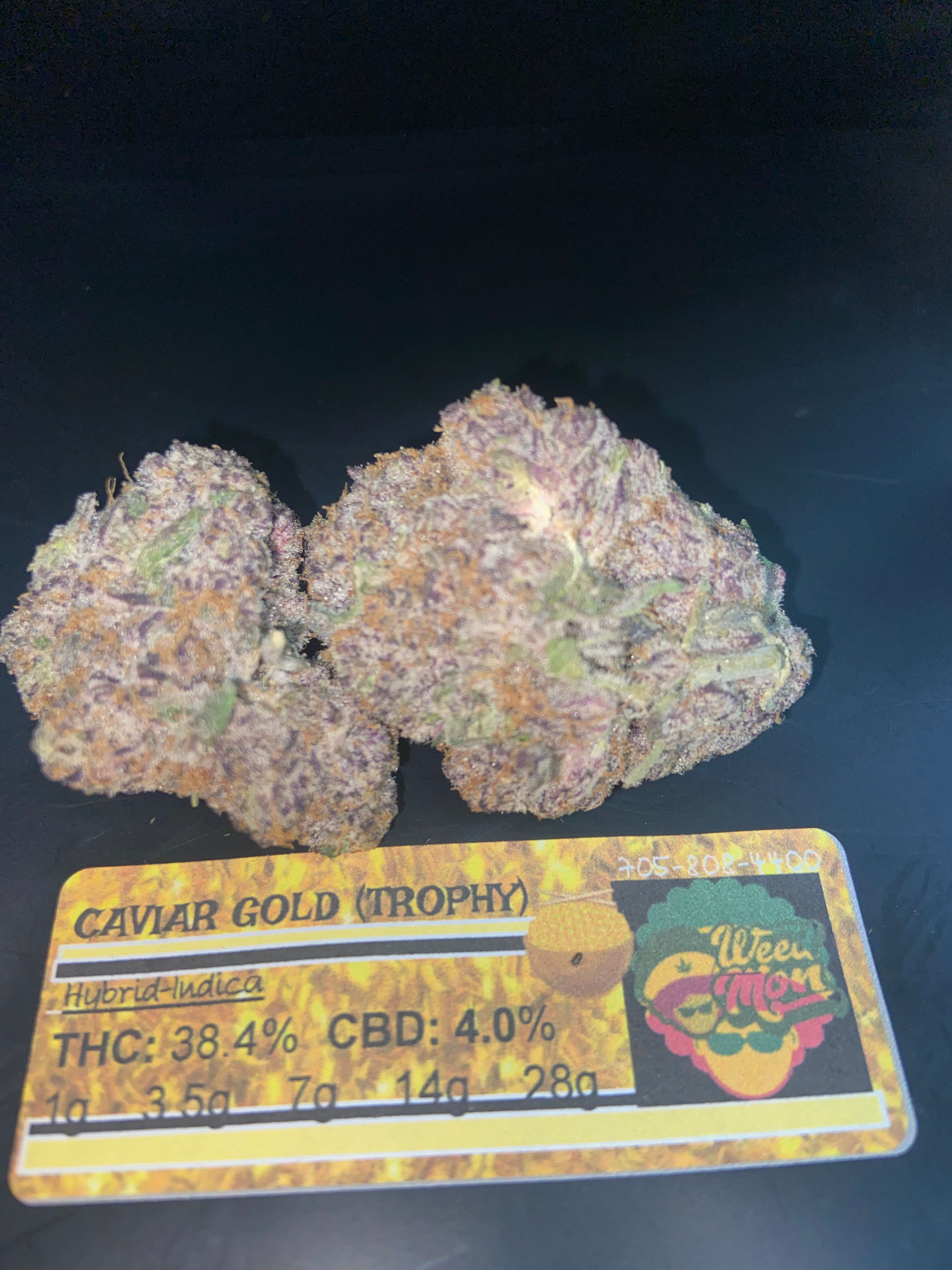 ***NEW*** Caviar Gold (Trophy) 38.4% THC 4.0% CBD