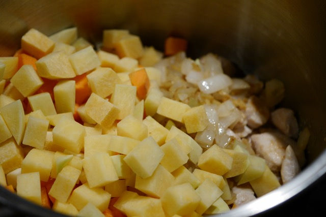 Add root vegetables