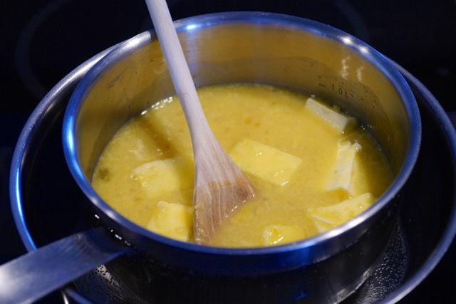 Cook in a basin of simmering water 2
