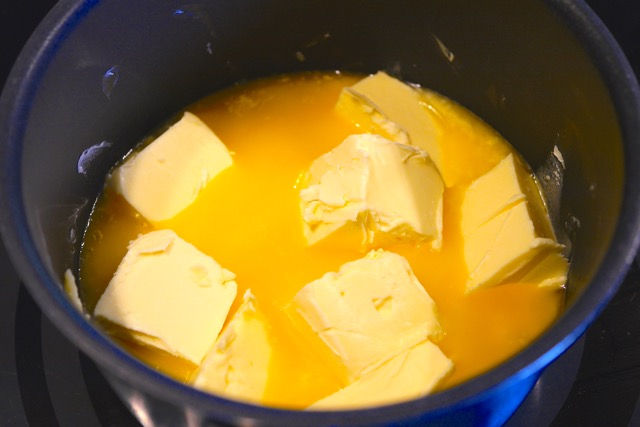 Melting butter